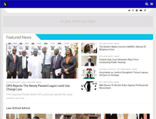 Tablet Screenshot of nigerianlawschoolstudents.com